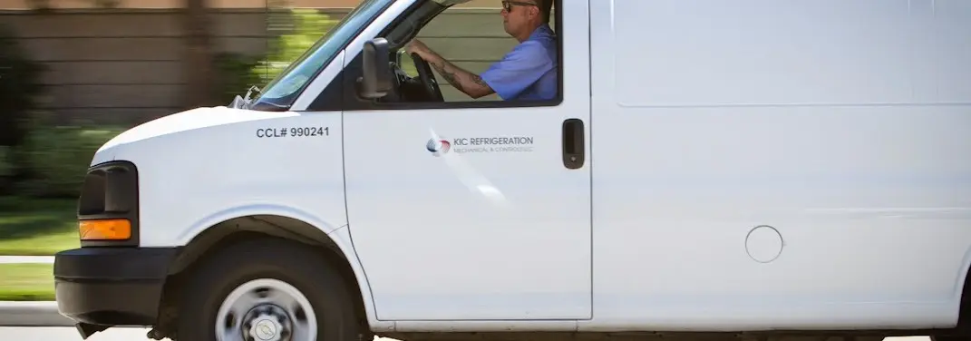 KIC Refrigeration service vehicle serving Chubbuck area